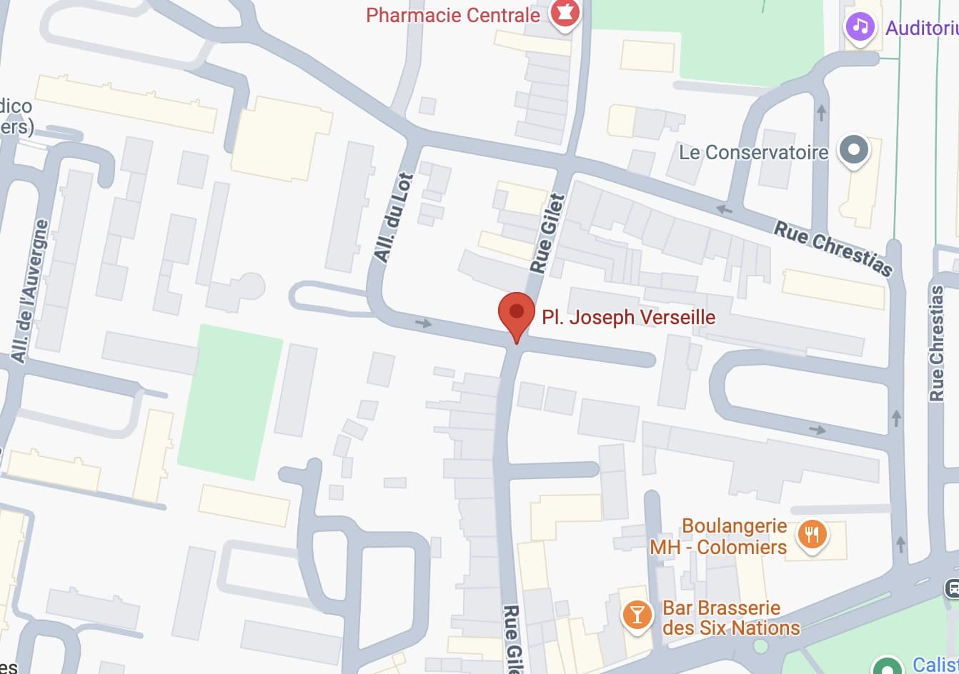 Carte pour Place Joseph Verseille, 31770 Colomiers